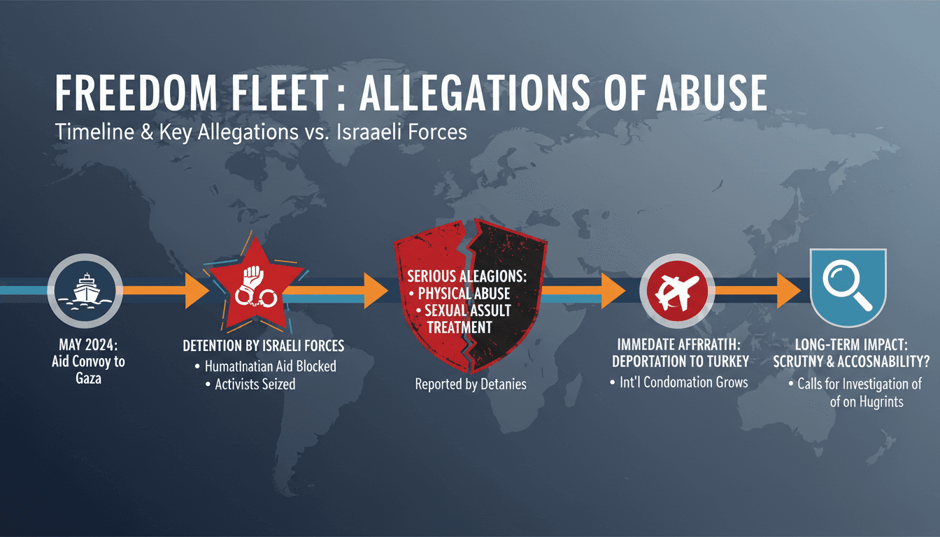 Activists from Freedom Fleet allege abuse by Israeli forces after detention
