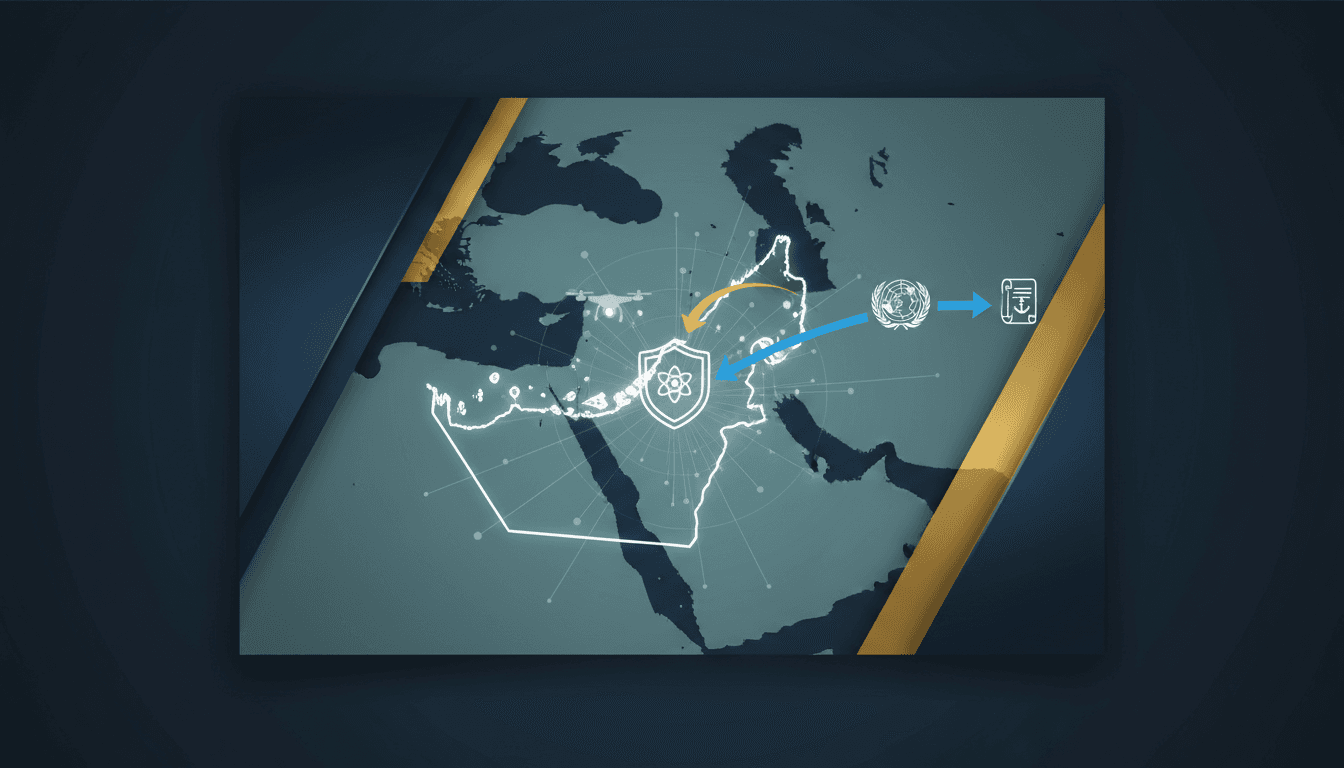 UAE officials discussing maritime security measures after drone attack on Barakah nuclear plant.