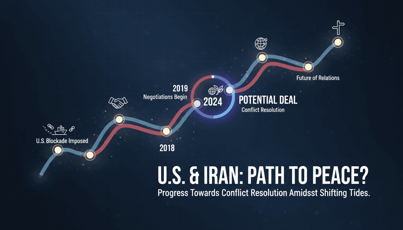 President Trump discussing U.S.-Iran negotiations in a press conference.