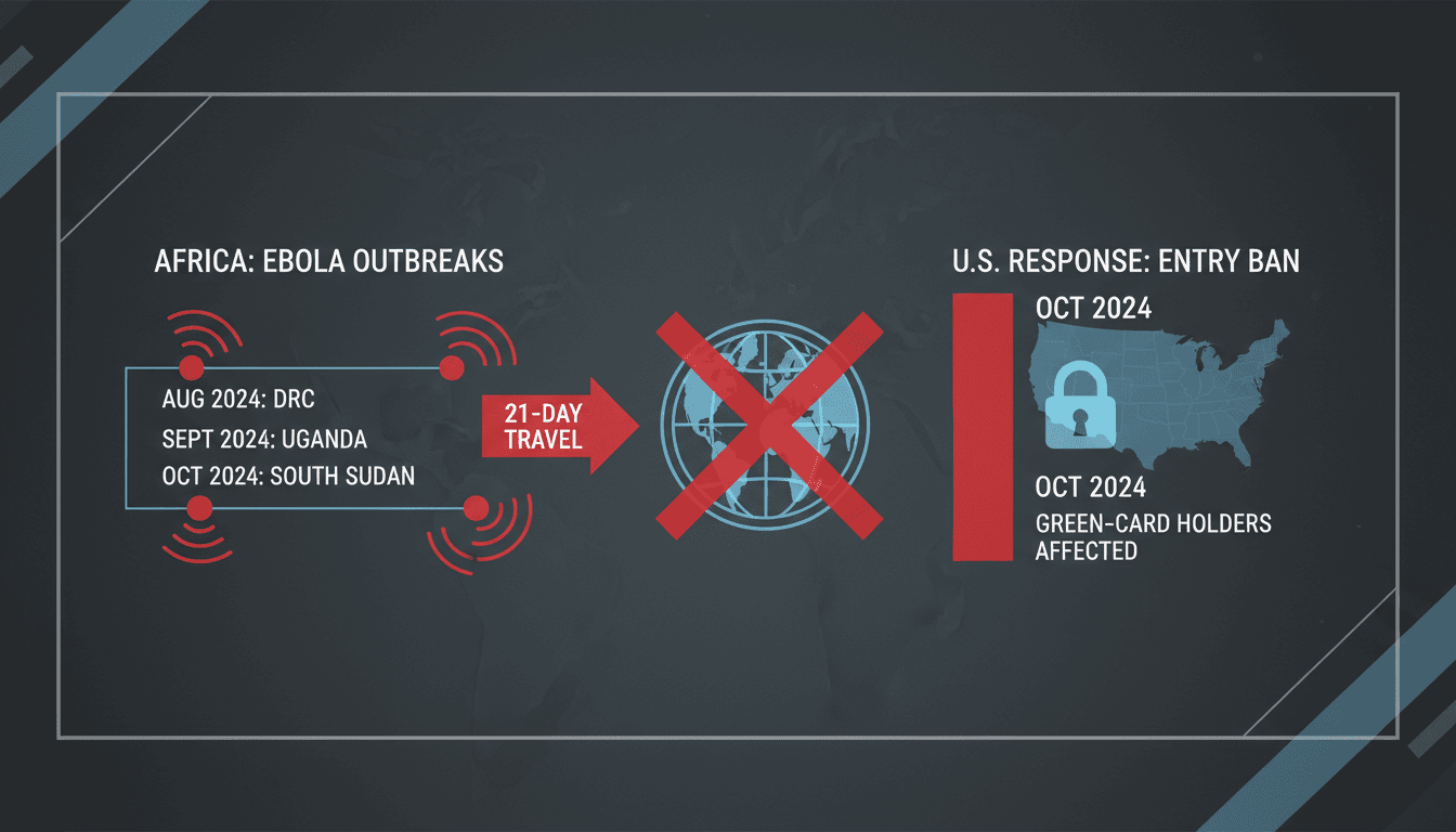 U.S. travel ban announcement regarding Ebola outbreak in Africa