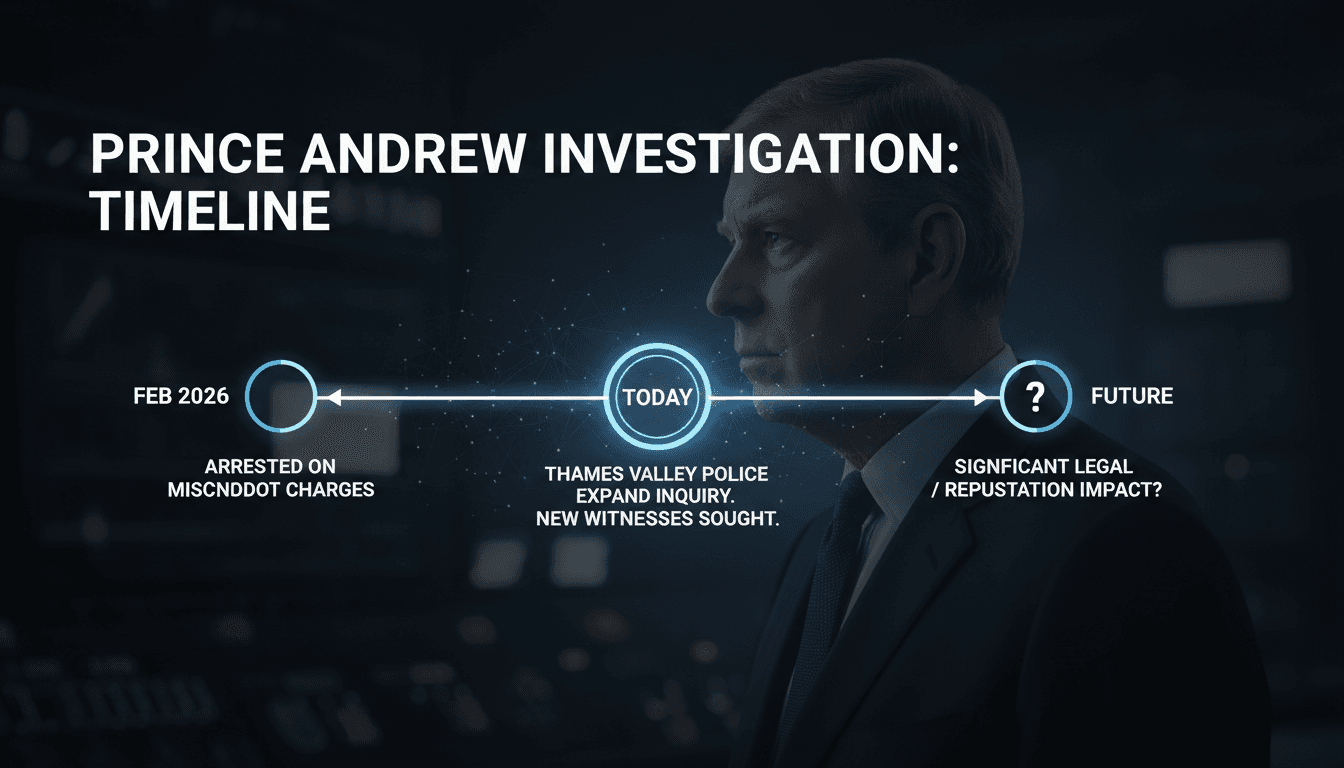 British police expand investigation into former Prince Andrew amid sexual misconduct allegations