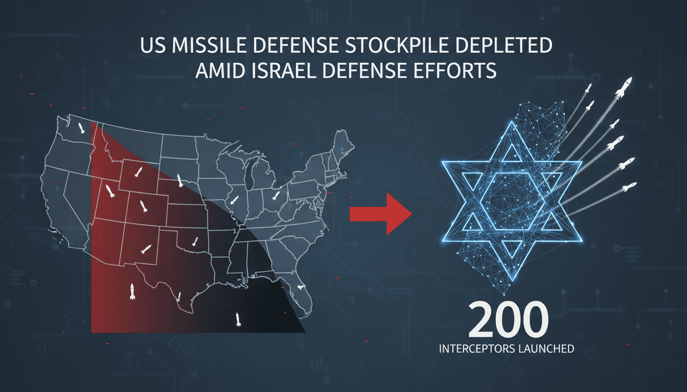 U.S. missile defense systems in action during Israel defense efforts