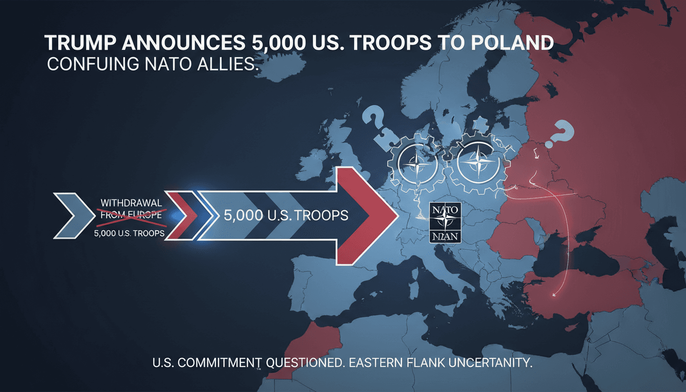 Trump Announces Deployment of 5,000 U.S. Troops to Poland Confusing NATO Allies