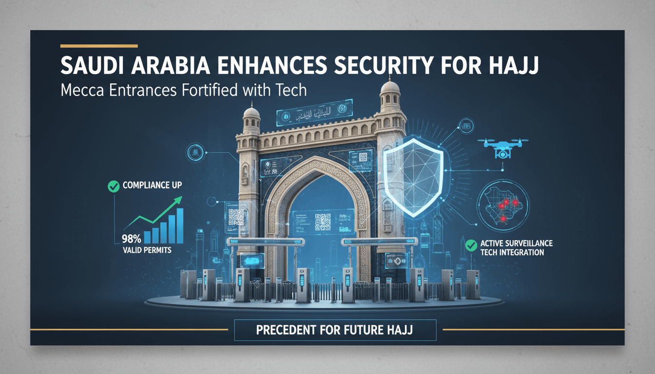 Security measures at Mecca during Hajj pilgrimage