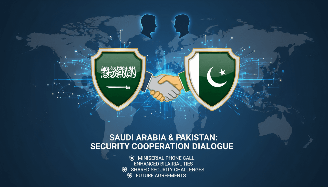 Interior ministers of Saudi Arabia and Pakistan discussing security cooperation.