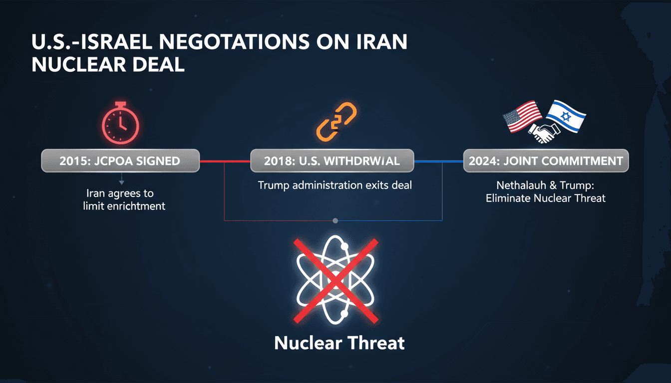 Netanyahu and Trump discussing Iran's nuclear threat