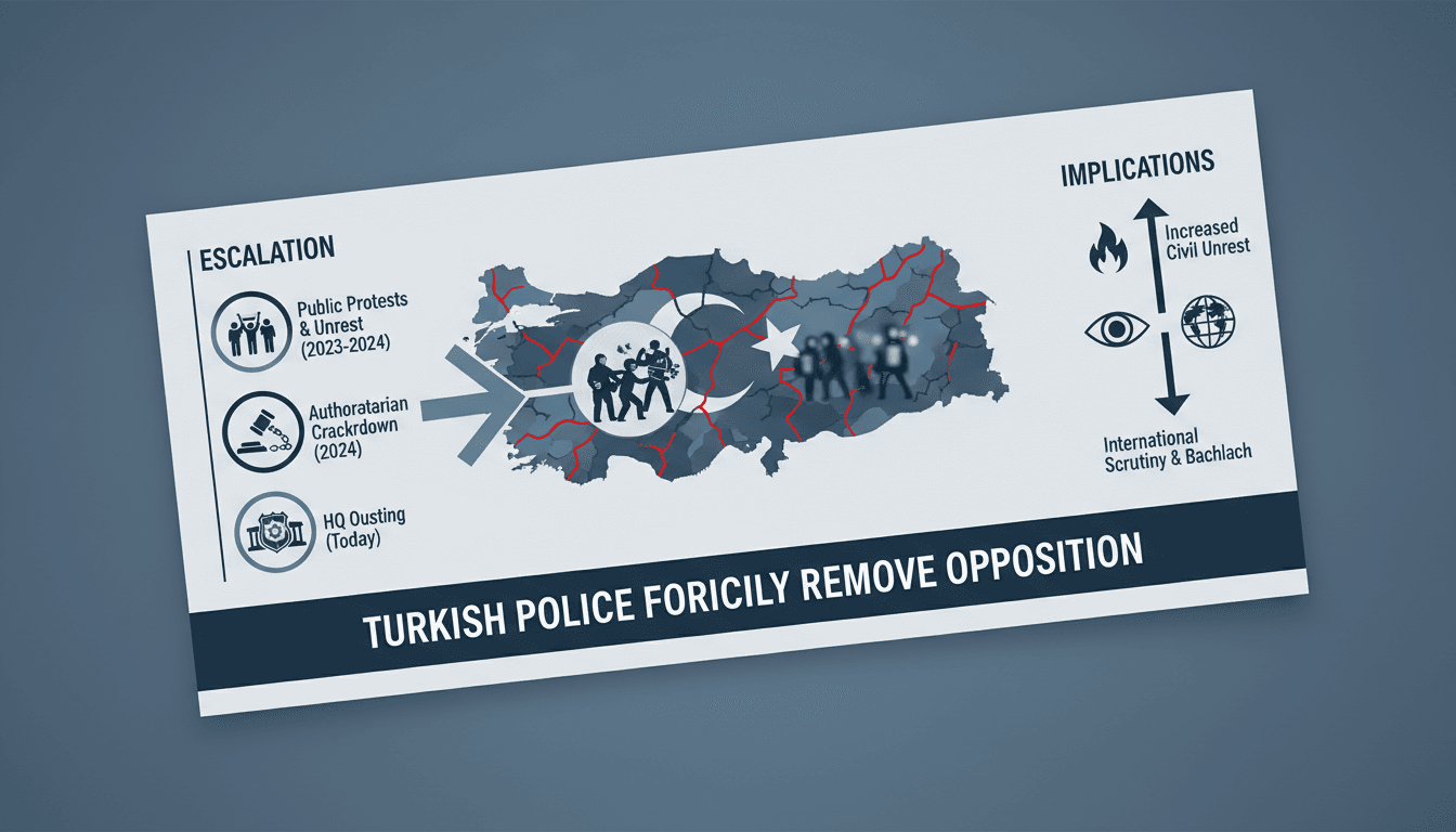 Turkish police forcibly remove opposition leaders amid escalating political crisis