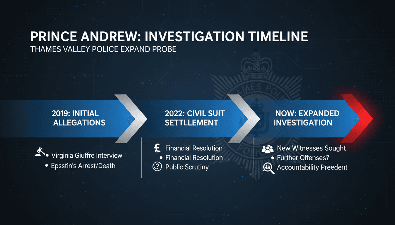 Former Prince Andrew under investigation by British police