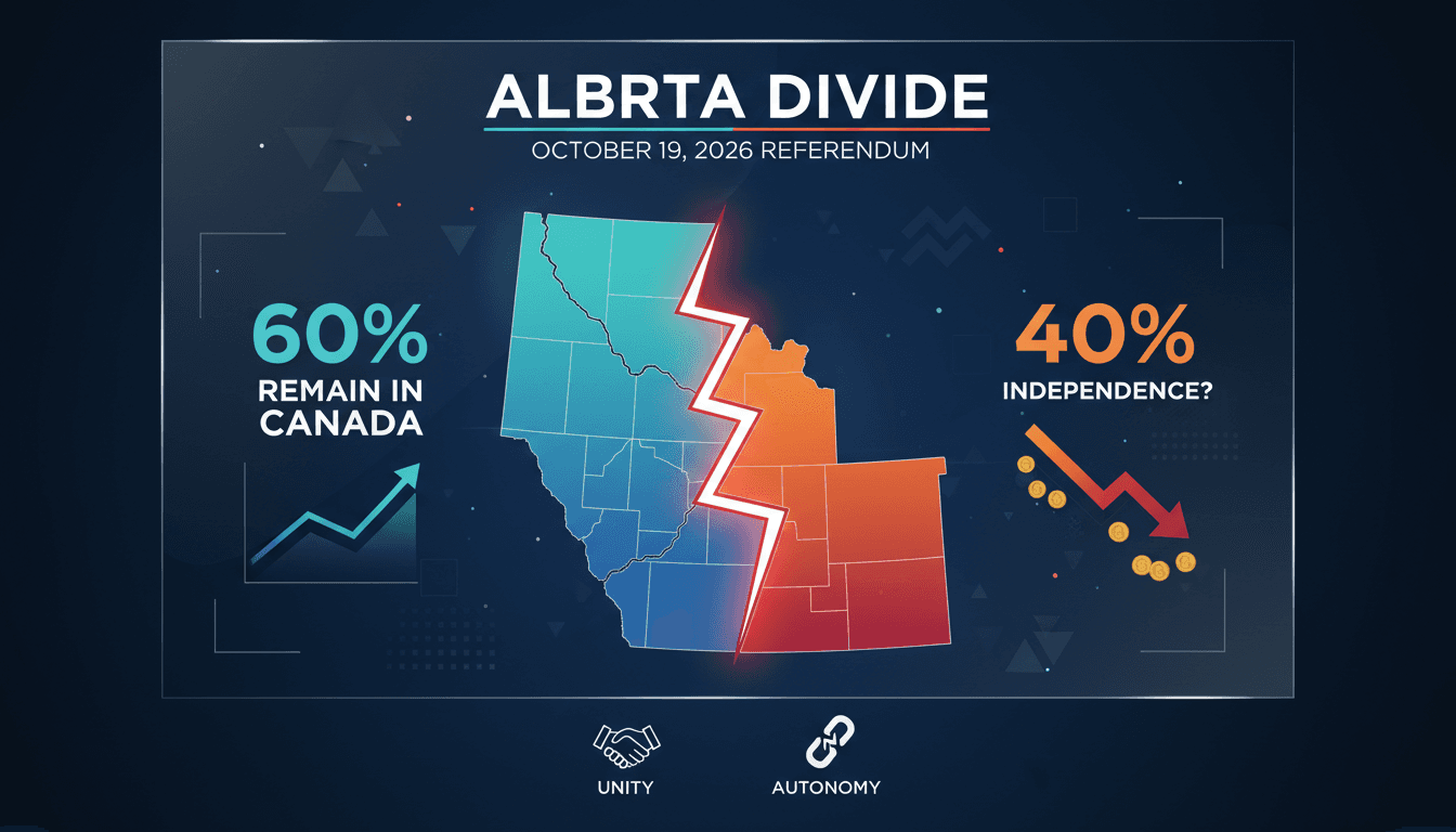Alberta Premier Danielle Smith announcing the independence referendum.
