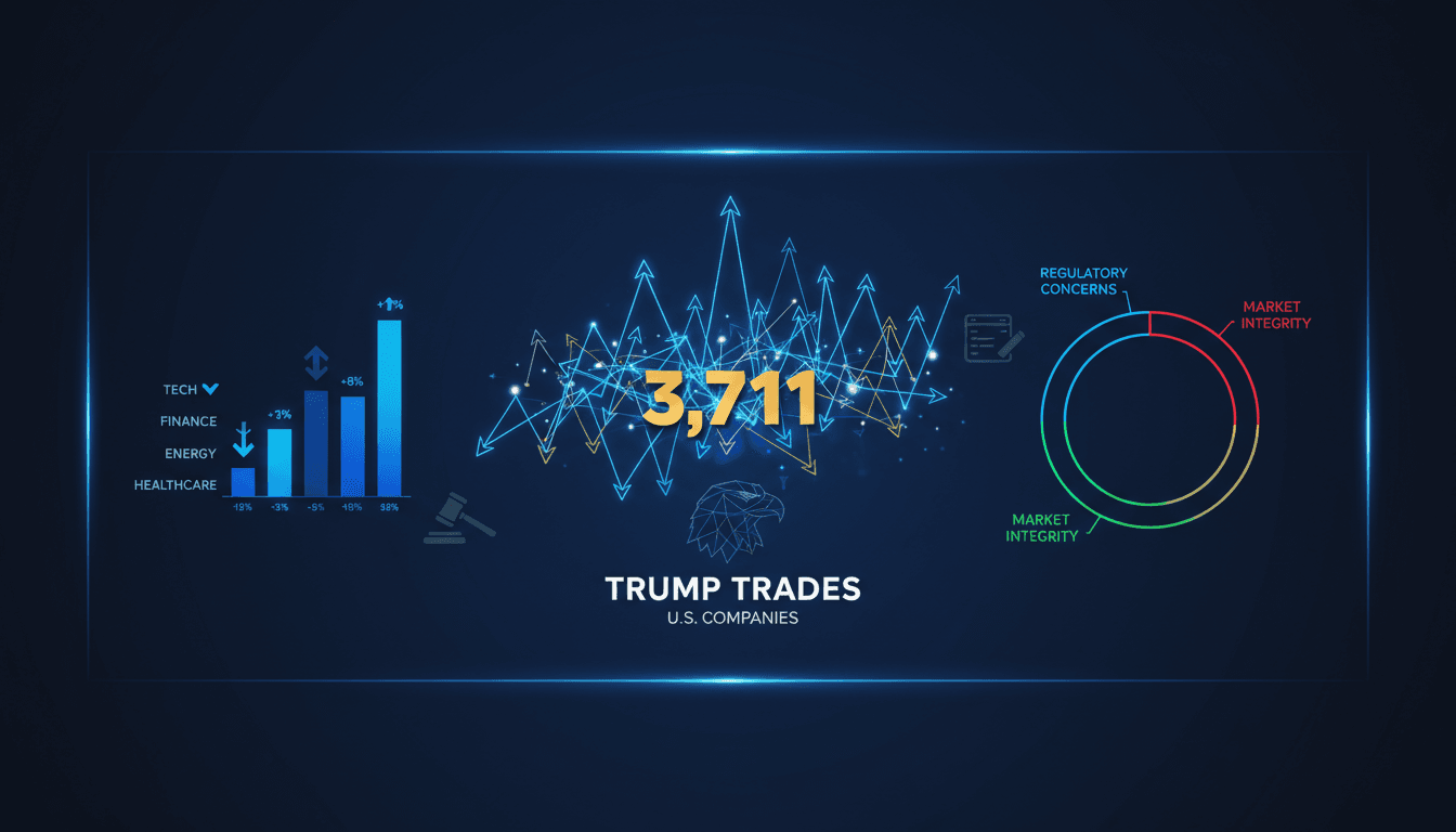 Trump discloses 3,711 trades in U.S. companies raising regulatory concerns