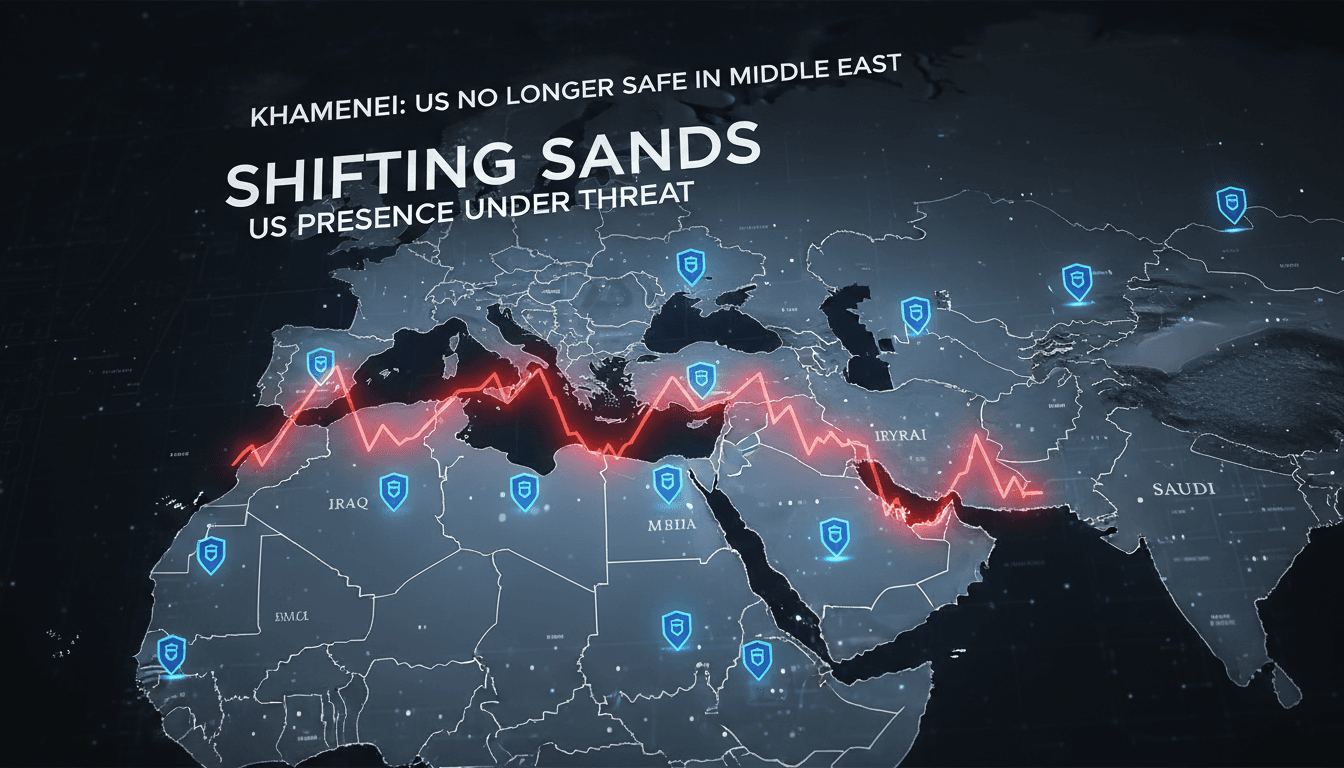 Iranian leader Khamenei speaks on US safety in the Middle East.