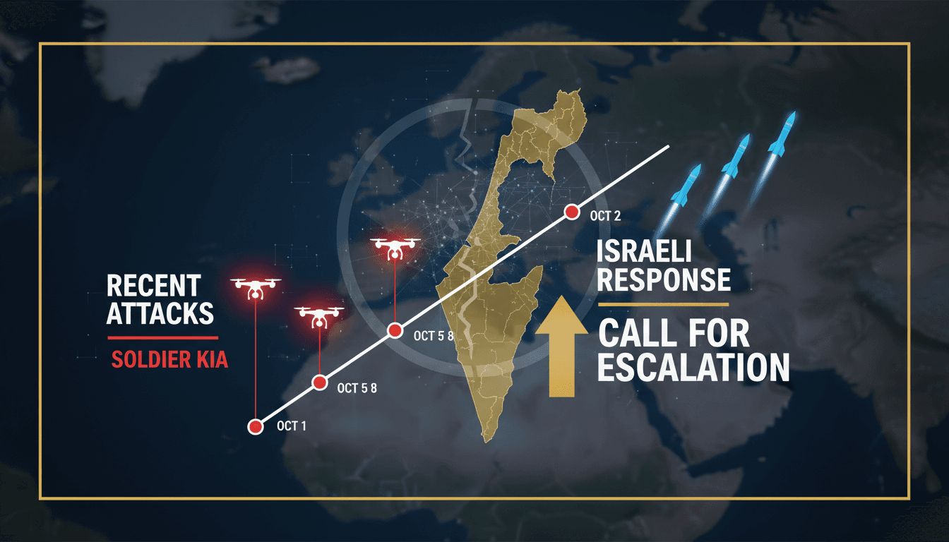 Israeli military response to Hezbollah drone attacks