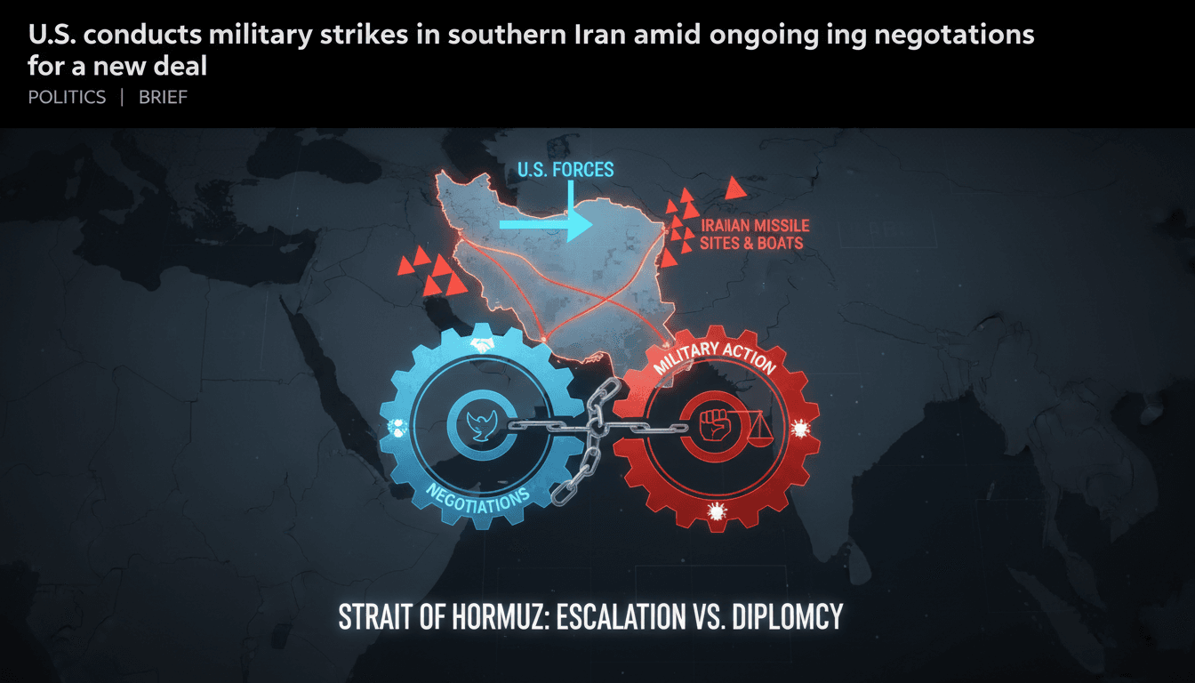 U.S. military operations in southern Iran during negotiations