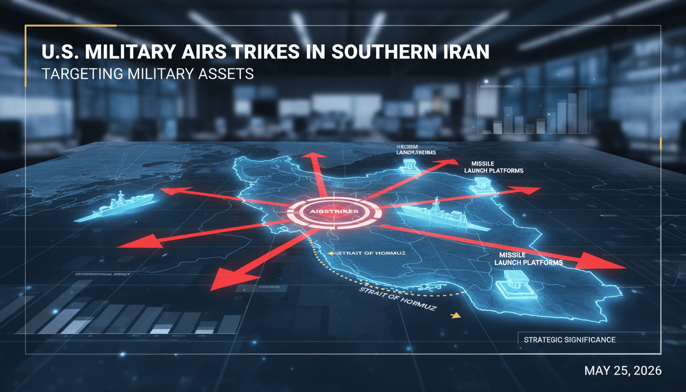 U.S. military airstrikes in southern Iran targeting military assets