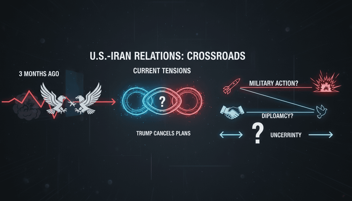 President Trump discussing national security measures regarding Iran.