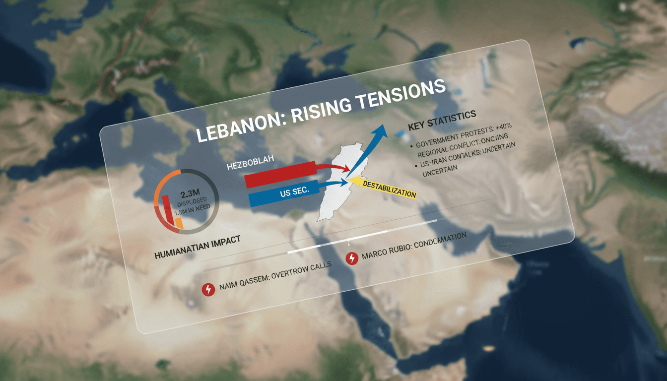 US Secretary of State condemns Hezbollah for calls to destabilize Lebanon
