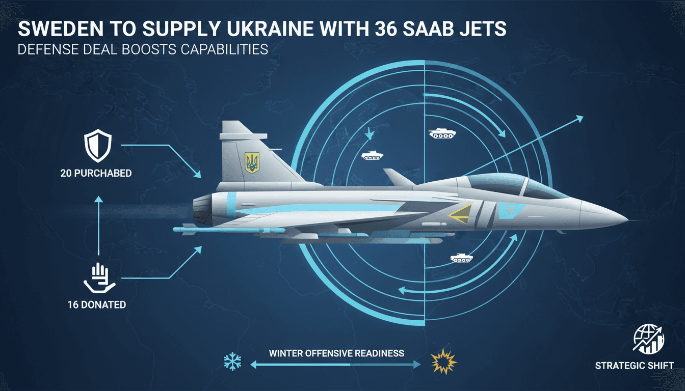 Swedish Saab jet fighters ready for deployment in Ukraine