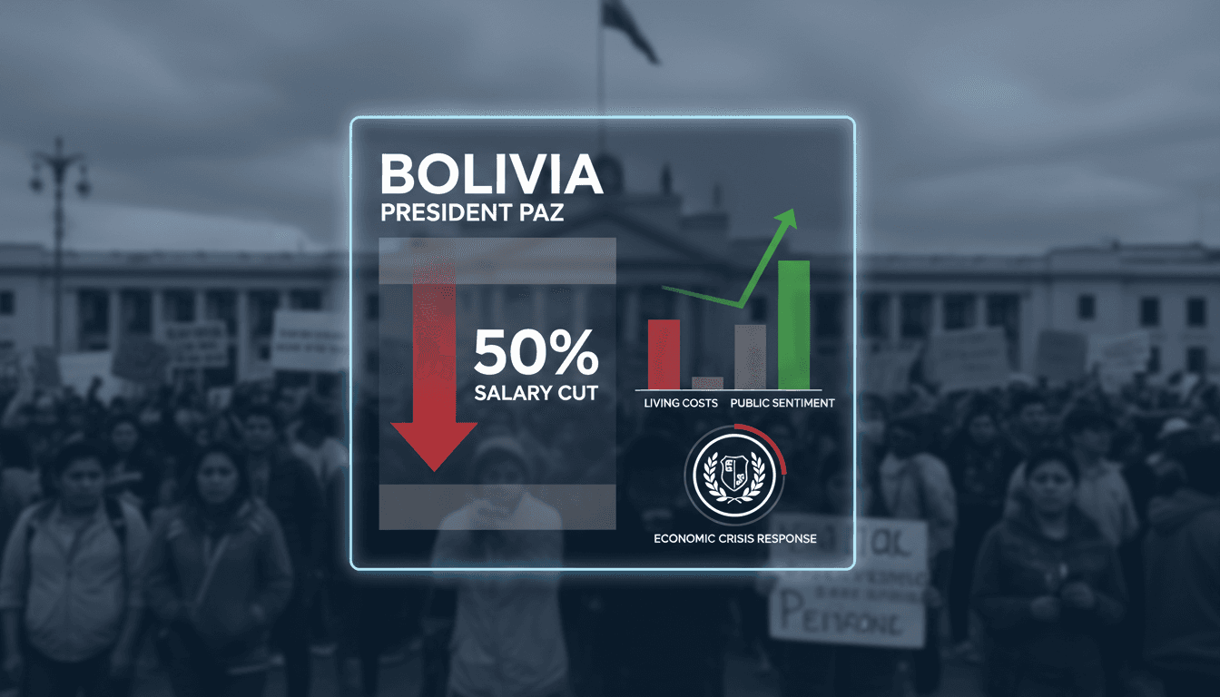 Bolivian President announces 50% salary cut amid escalating protests