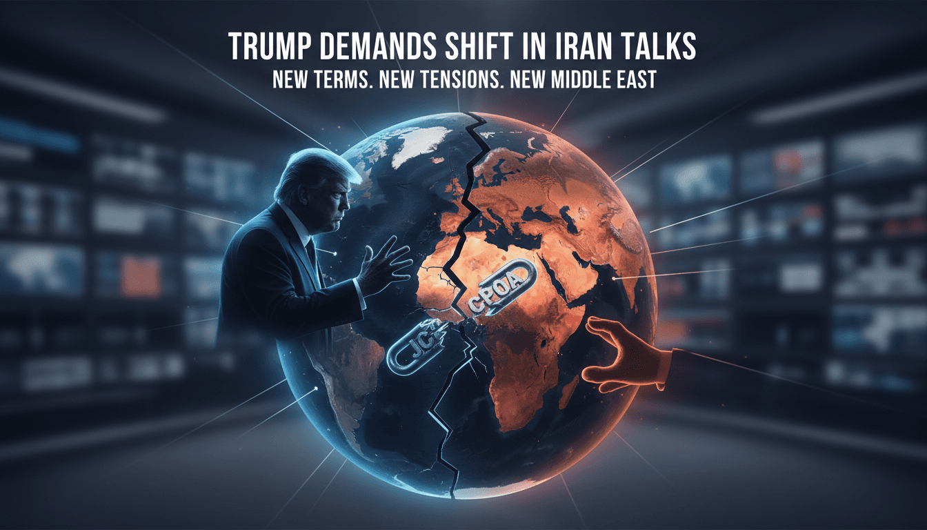 President Trump addressing the media on Iran negotiations