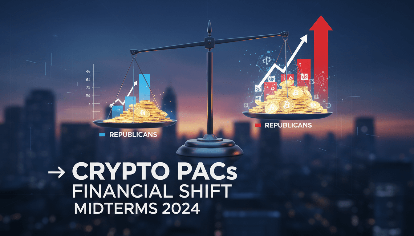Infographic showing crypto PAC contributions to Republican candidates