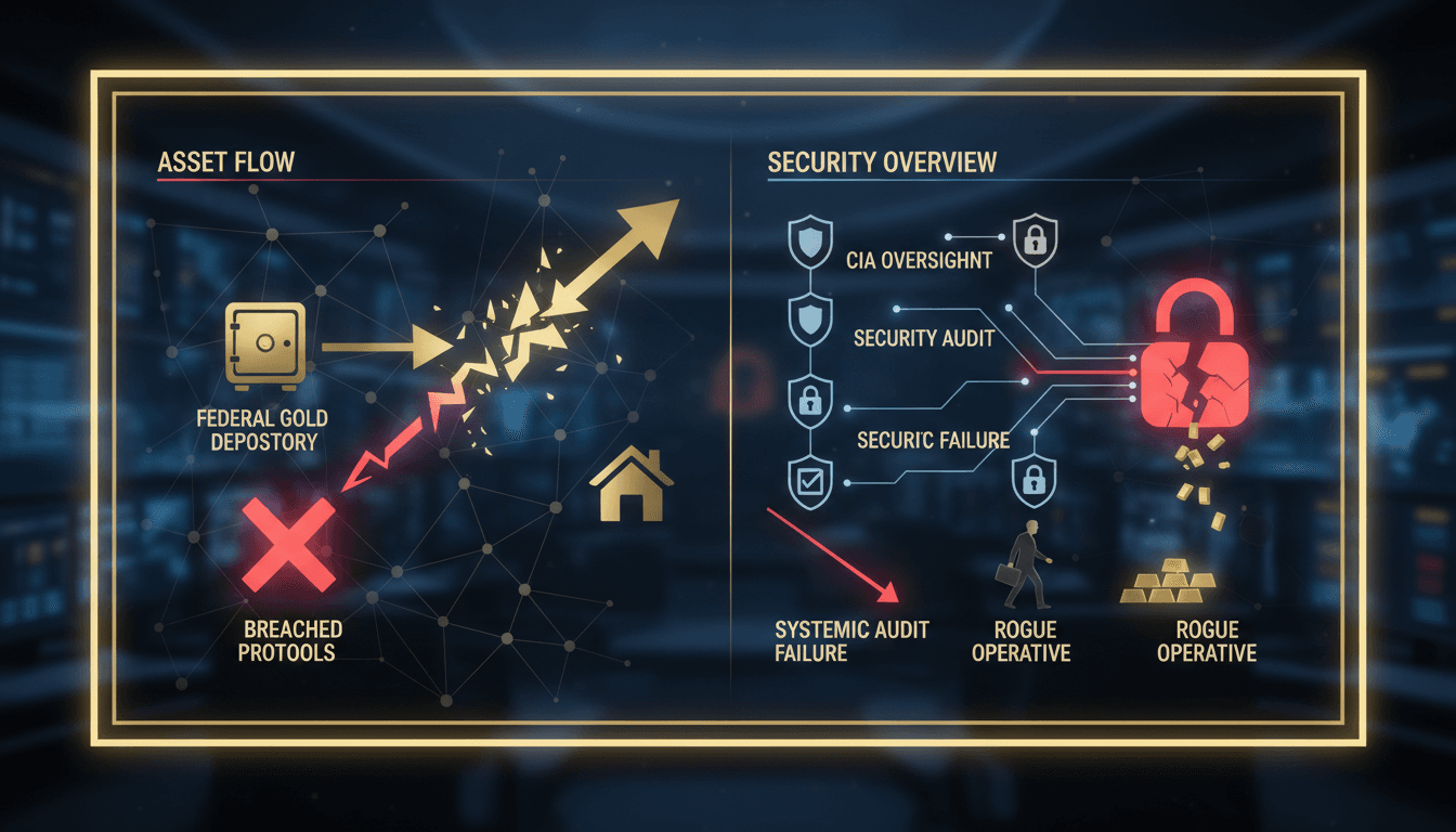Former CIA official arrested for stealing gold bars worth over $40 million