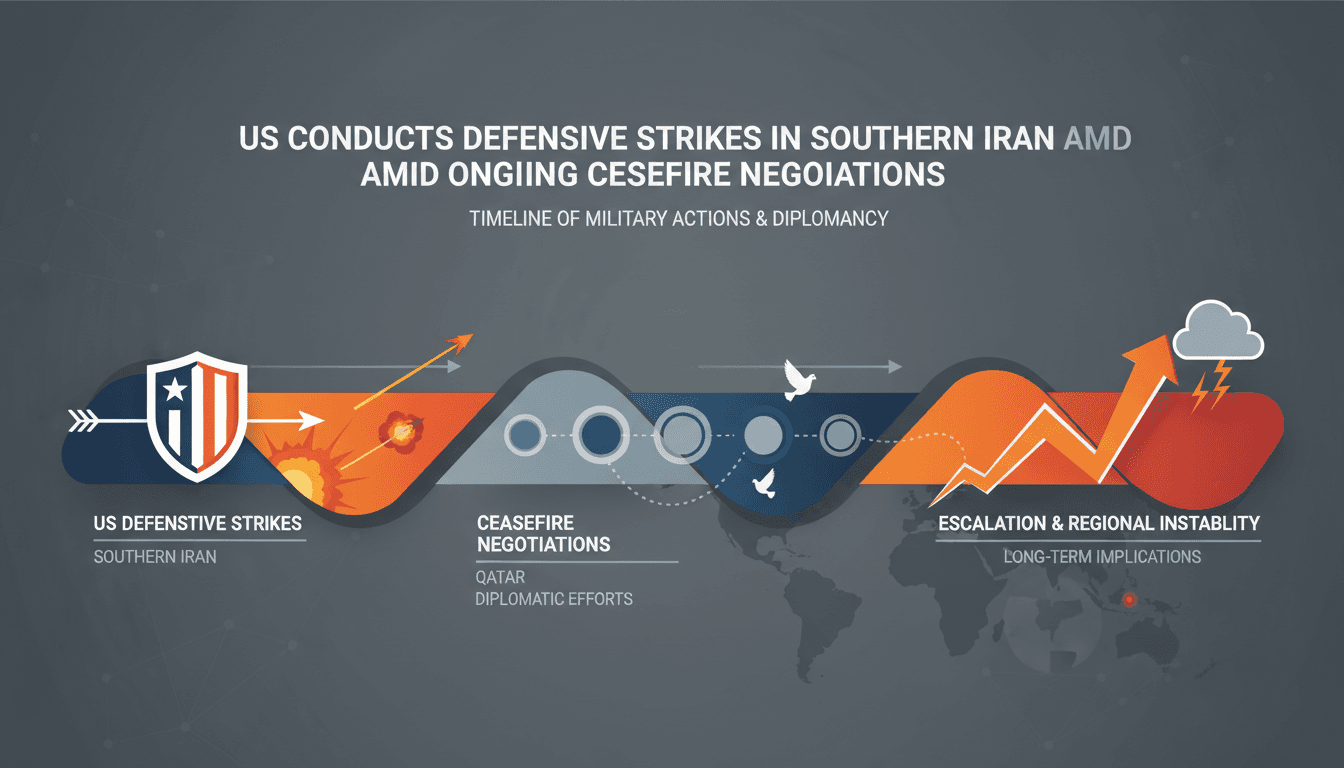U.S. military action in Iran during ceasefire negotiations