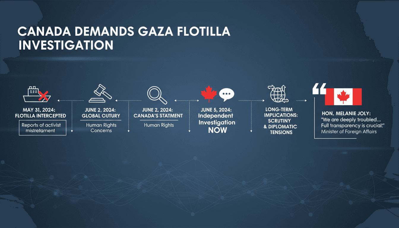 Canadian Prime Minister Mark Carney addressing the Gaza flotilla incident.