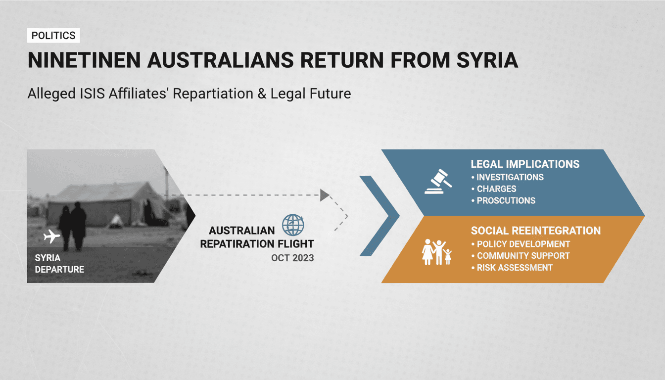 Nineteen Australians linked to Islamic State return from Syria