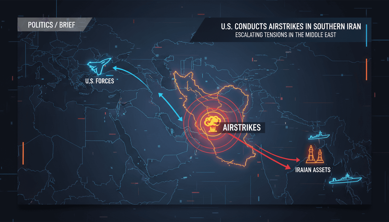 U.S. military airstrikes in southern Iran amidst rising tensions