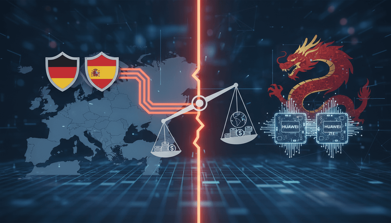 Germany and Spain oppose EU ban on Chinese telecom suppliers Huawei and ZTE