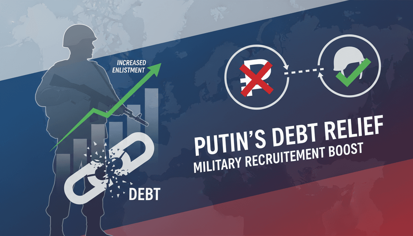 President Putin signs debt relief law for military recruits
