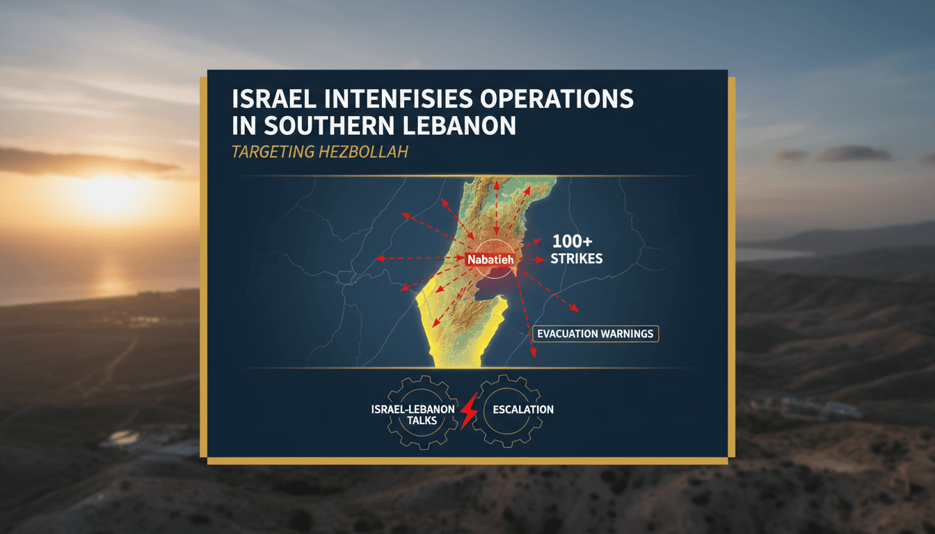 Israeli military operations in southern Lebanon targeting Hezbollah