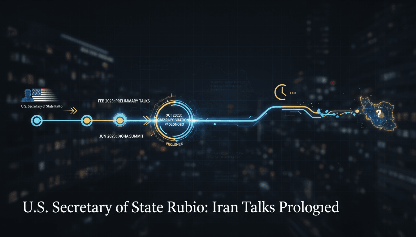 U.S. Secretary of State Rubio Indicates Prolonged Negotiations with Iran in Qatar