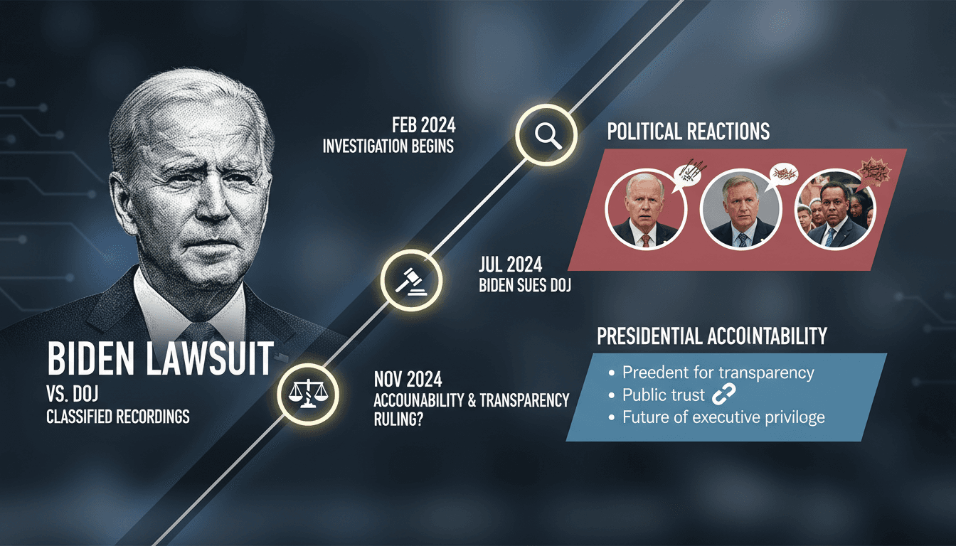 Biden Sues Justice Department to Block Release of Private Recordings