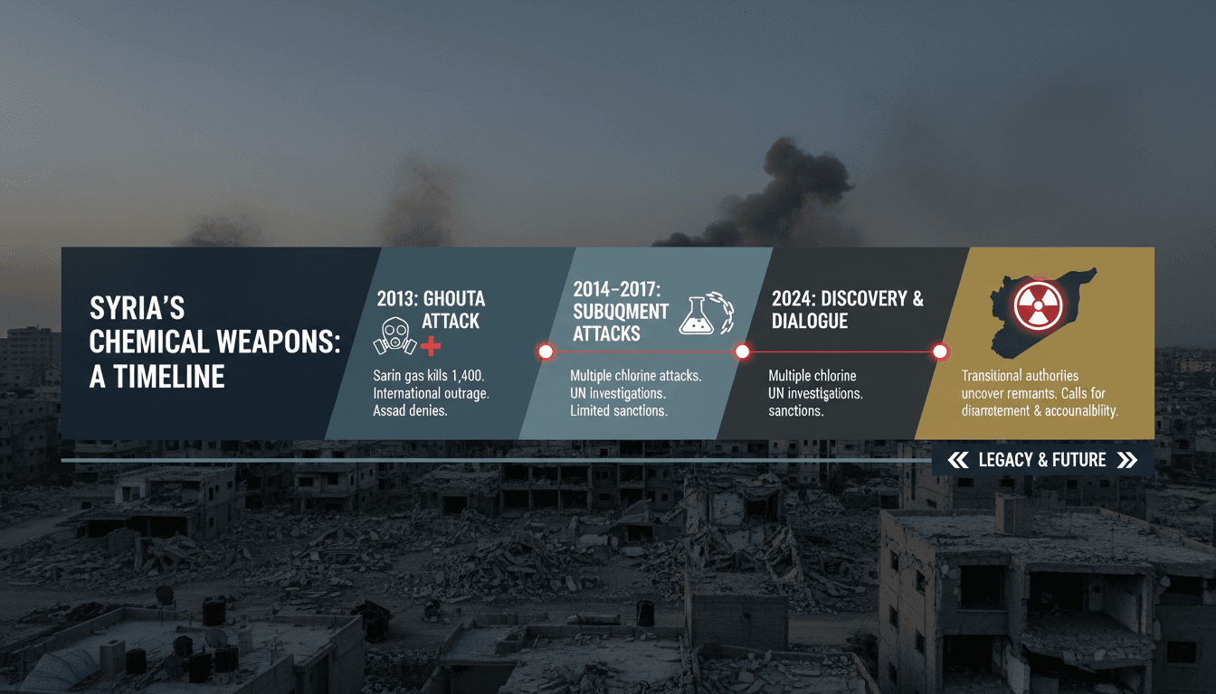 Syrian officials announce discovery of chemical weapons remnants