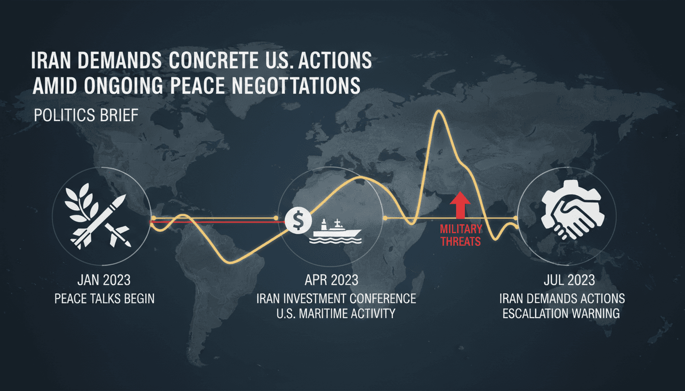 Iranian negotiator Mohammad Baqer Qalibaf addressing U.S. commitments.
