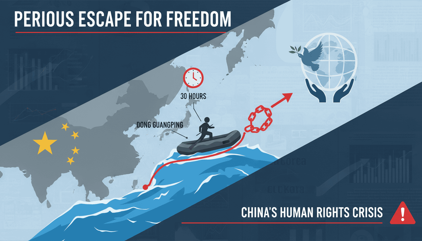Chinese dissident Dong Guangping detained in South Korea after perilous escape