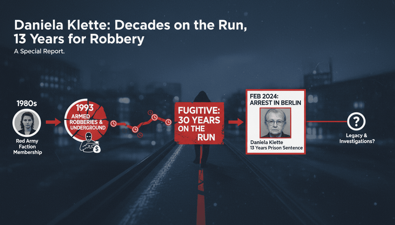 Daniela Klette Sentenced to 13 Years for Armed Robberies After Decades on the Run