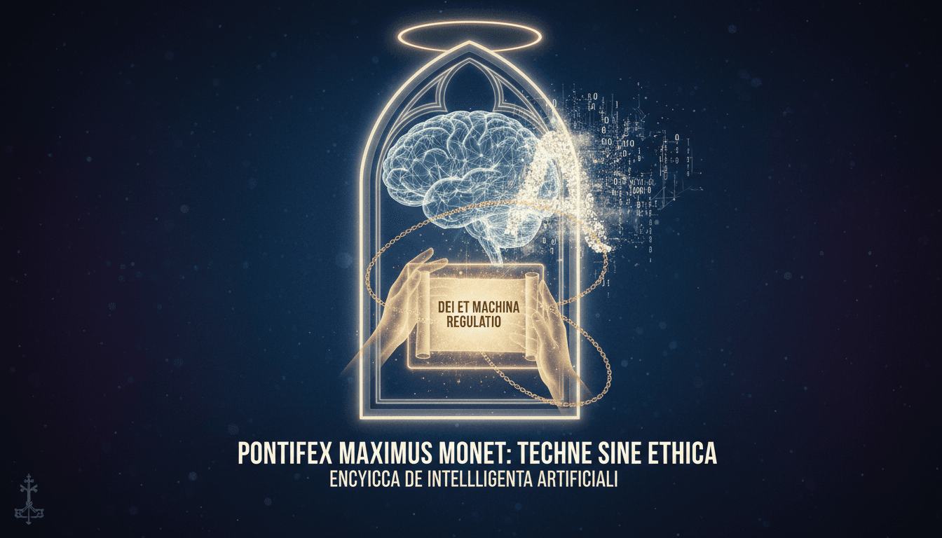 Pope Leo addressing the ethical implications of artificial intelligence.