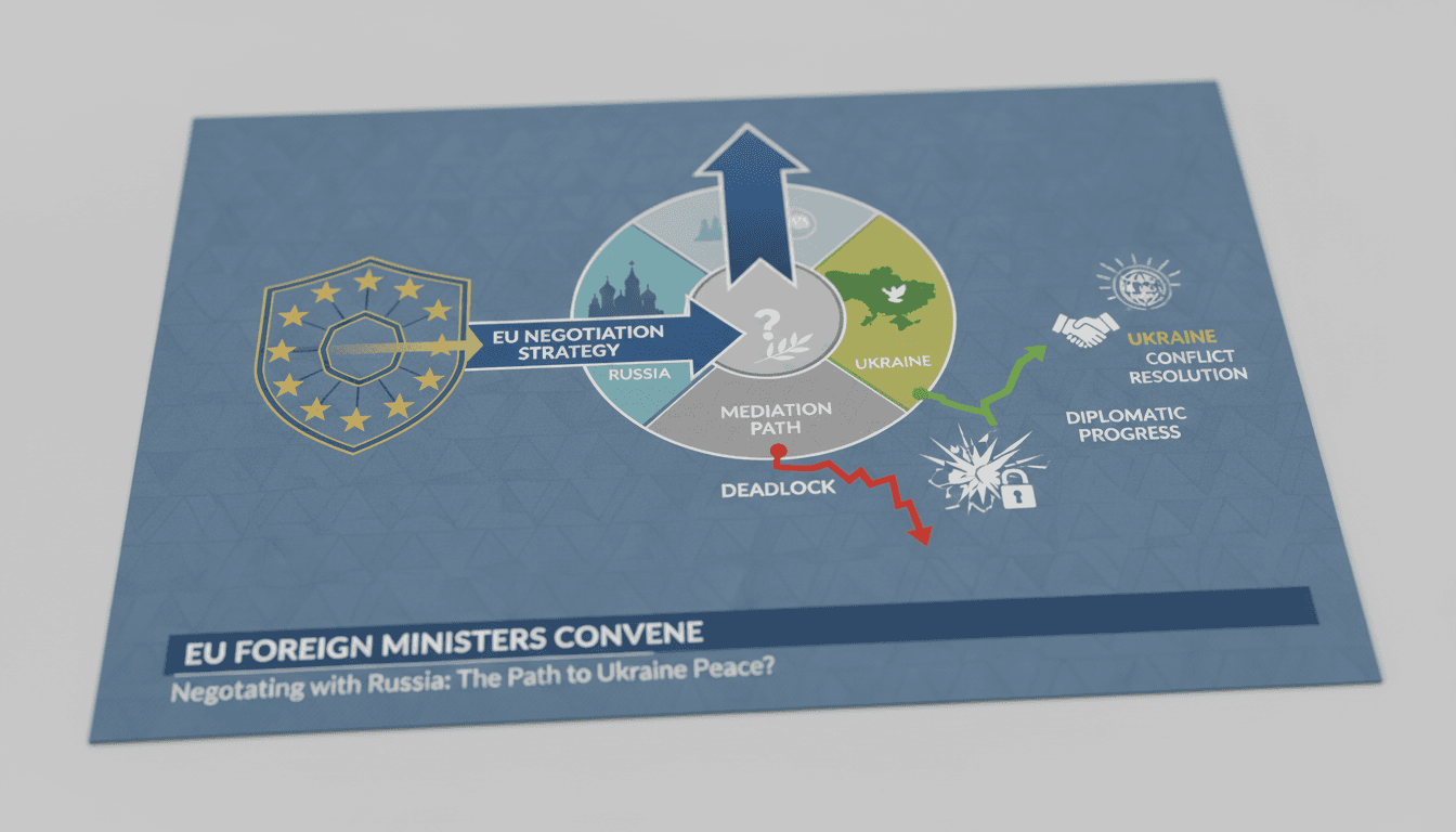 EU Foreign Ministers Convene to Discuss Negotiation Strategy with Russia