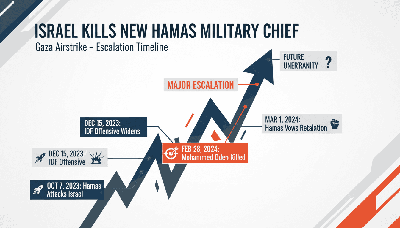 Israeli airstrike in Gaza targeting Hamas military leader