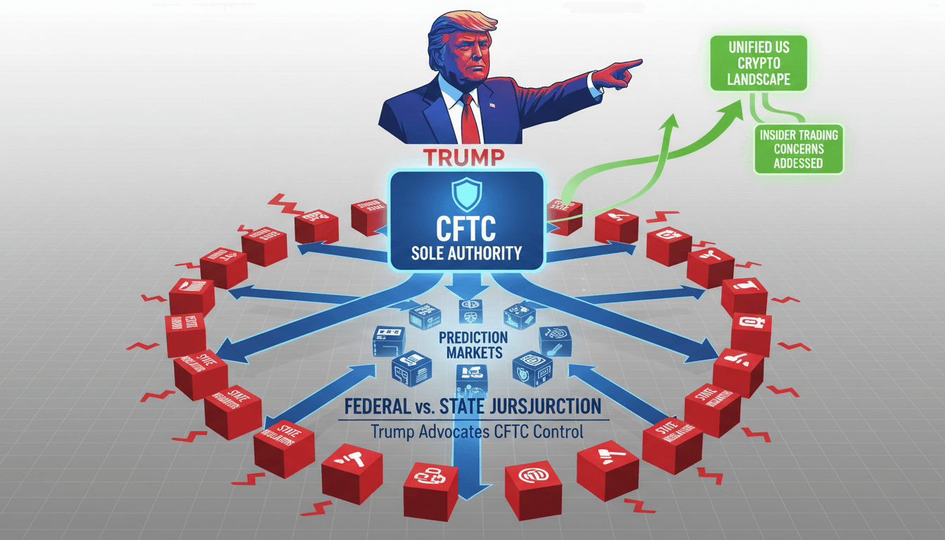 Trump Advocates for Federal Regulation of Prediction Markets through CFTC