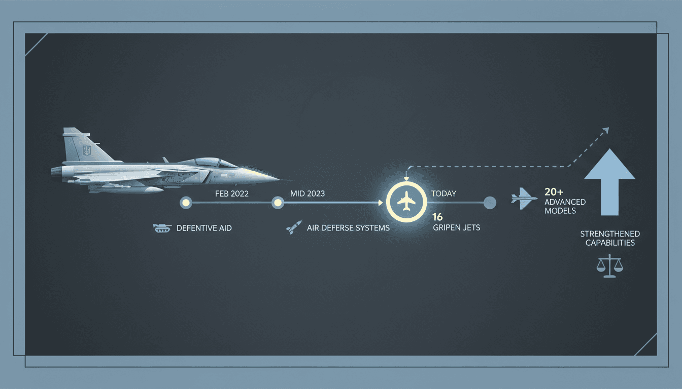 Sweden to supply Ukraine with 16 Gripen fighter jets amid ongoing conflict with Russia