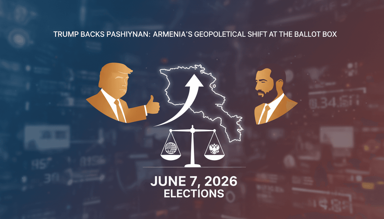 Donald Trump endorses Armenian Prime Minister Nikol Pashinyan ahead of elections.