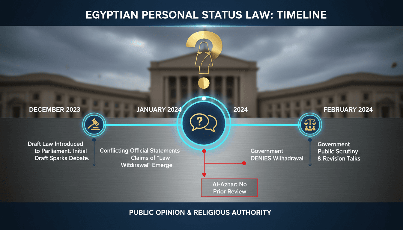 Protesters demonstrating against the Personal Status Law in Egypt.