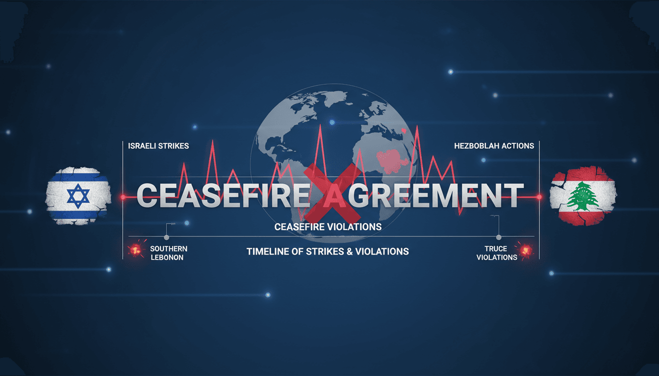 Israeli military operations in Lebanon amidst ceasefire tensions