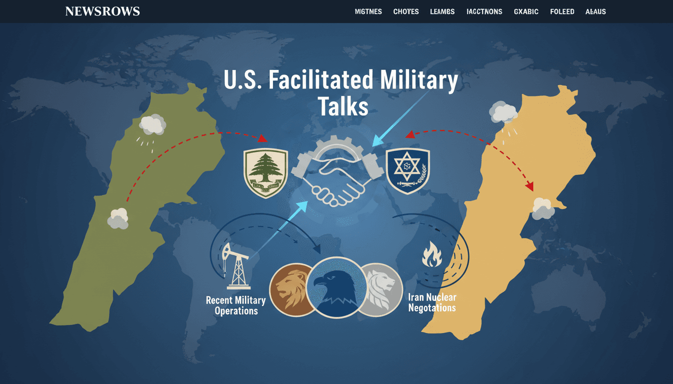 U.S. military talks between Lebanon and Israel at the Pentagon
