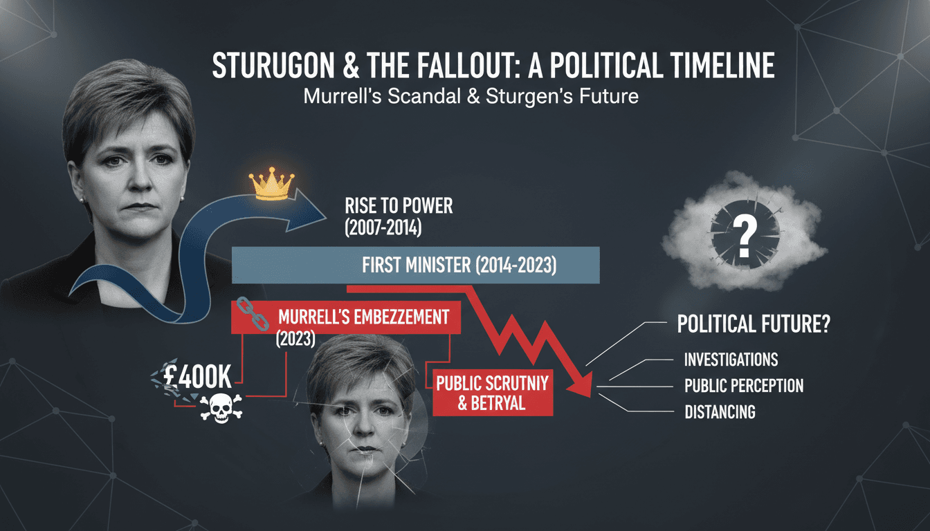 Nicola Sturgeon speaking to the media about Peter Murrell's embezzlement scandal.