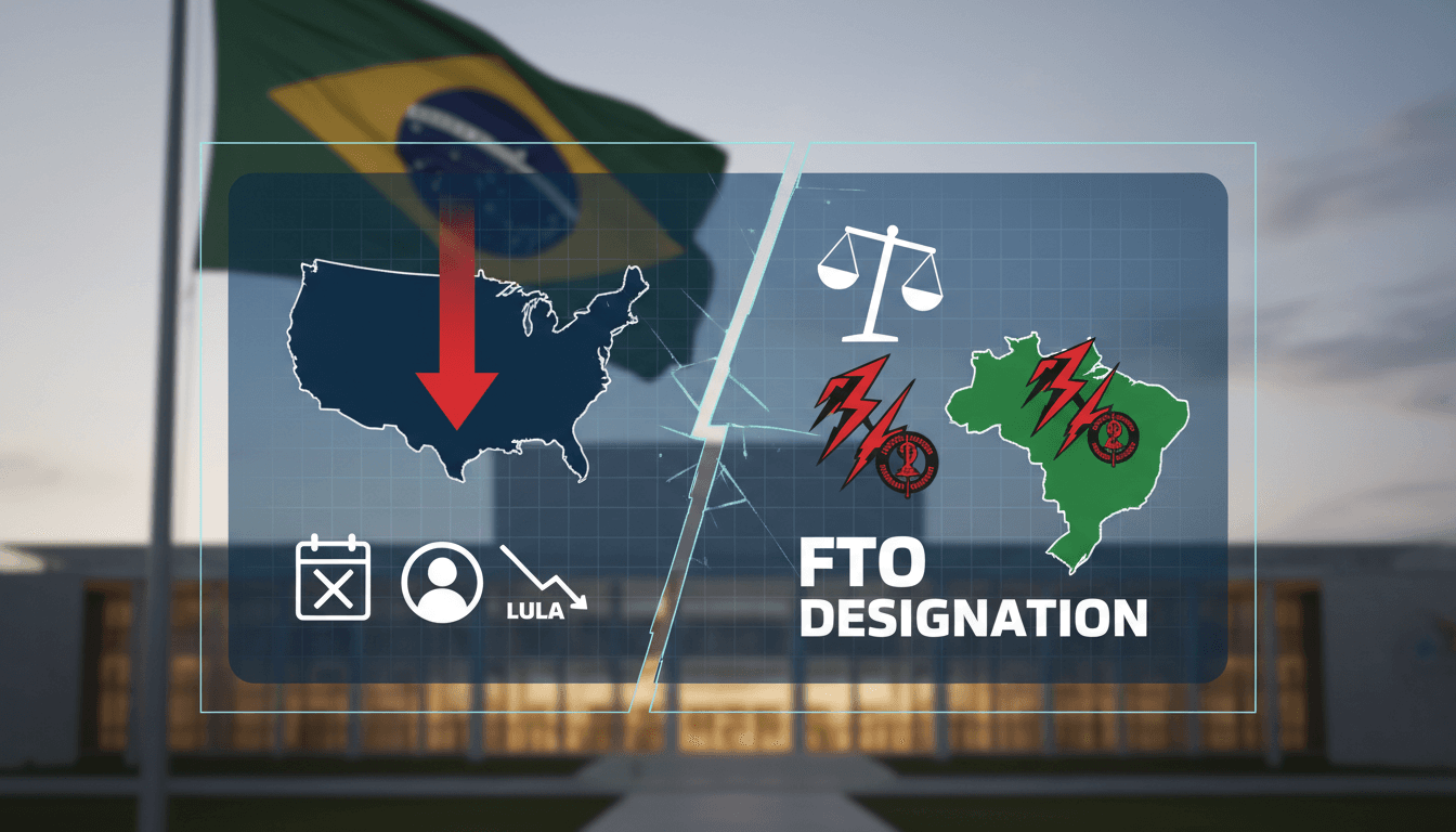 U.S. Secretary of State Marco Rubio announcing the designation of Brazil's gangs as terrorist organizations.