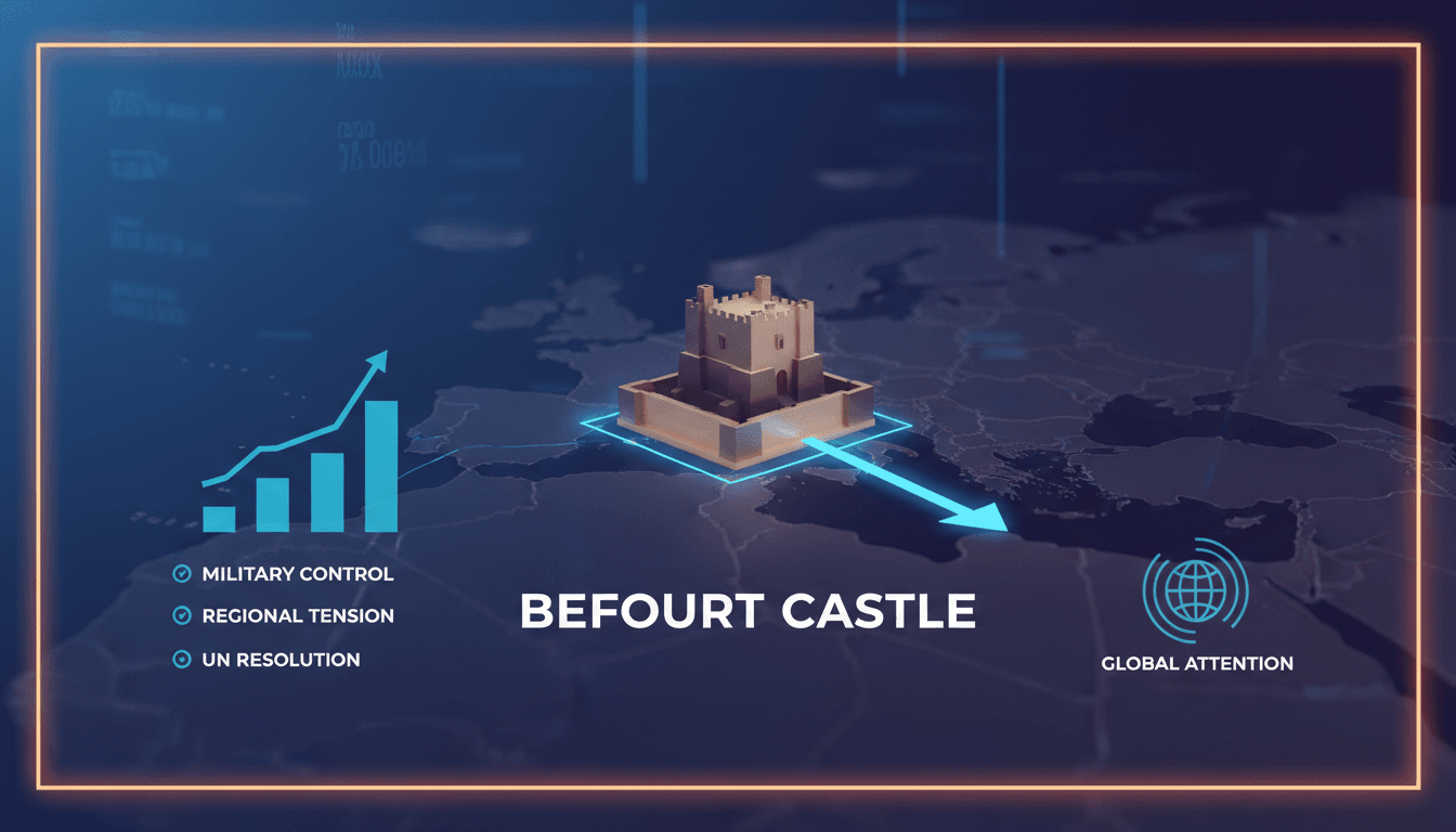 Israeli forces at Beaufort Castle during military operations against Hezbollah.